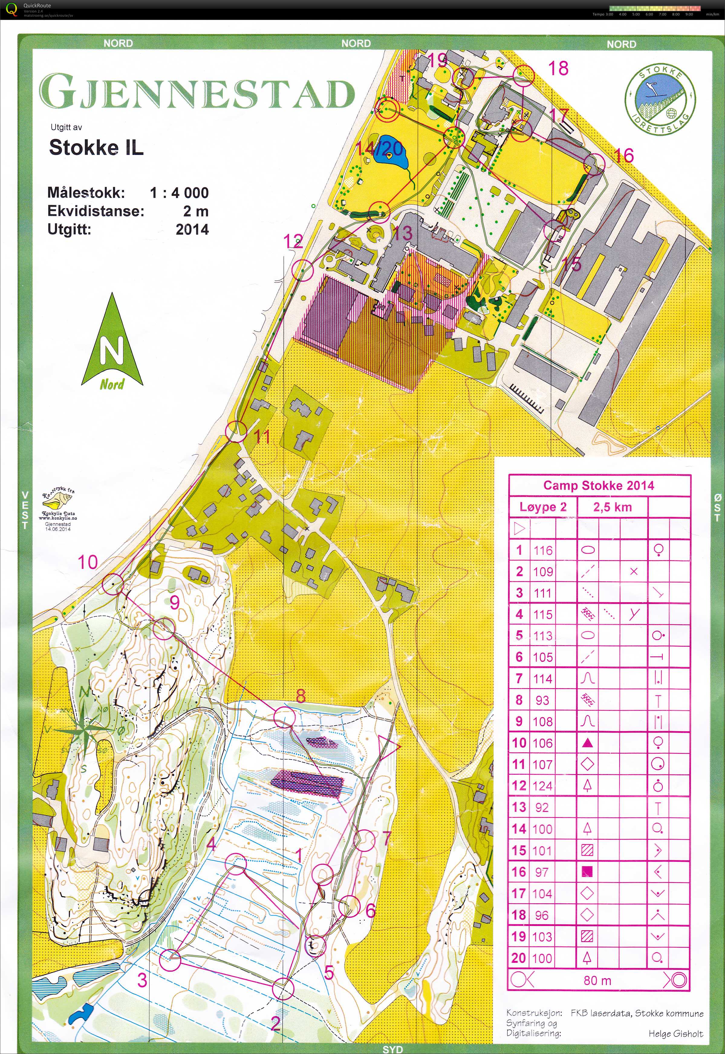 Camp Stokke Treningsløp Sprint  (2014-06-13)
