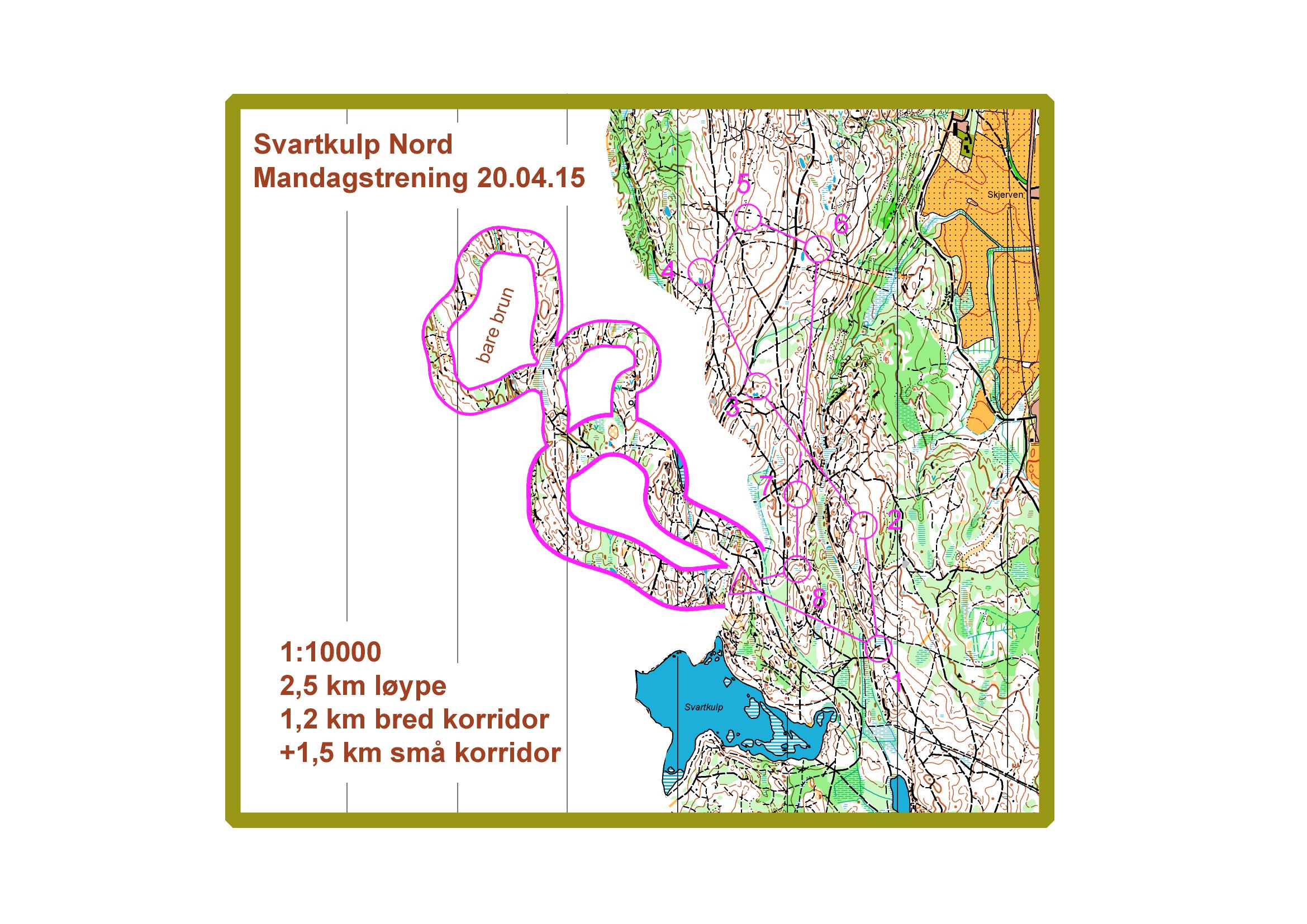 Mandagstrening U-Gruppa Sognsvann (20-04-2015)