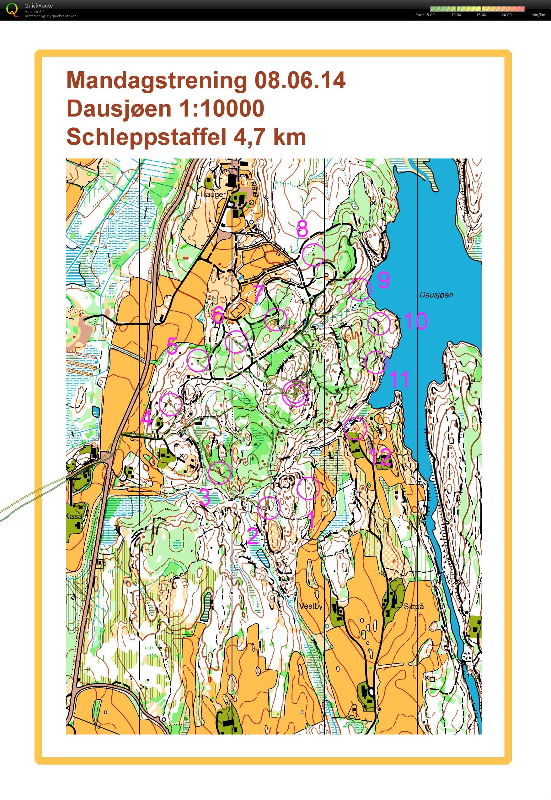 Mandagstrening Maridalen (09.06.2015)