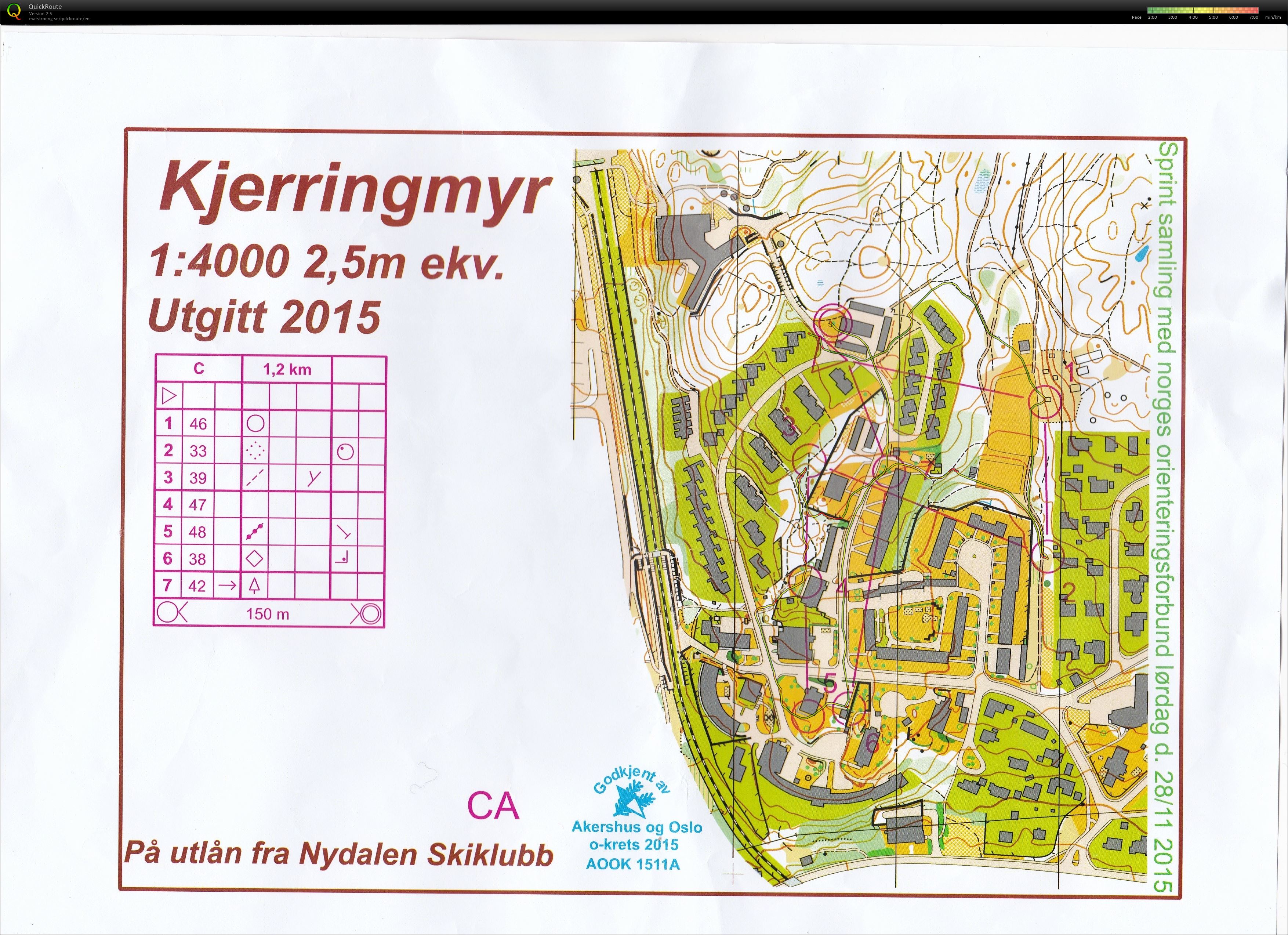 Sprint intervall m. landslaget C (28.11.2015)