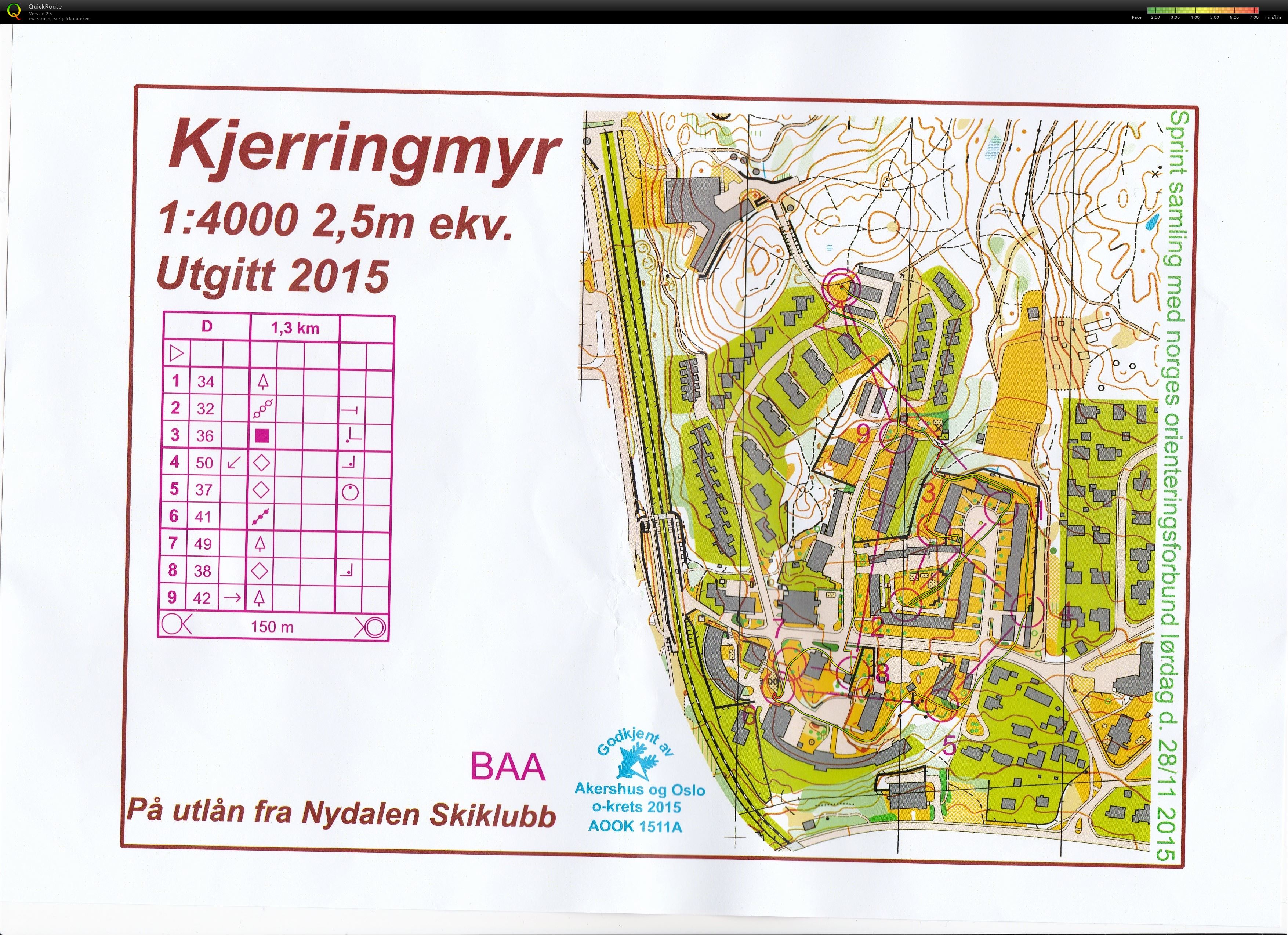 Sprint intervall m. landslaget D (28.11.2015)