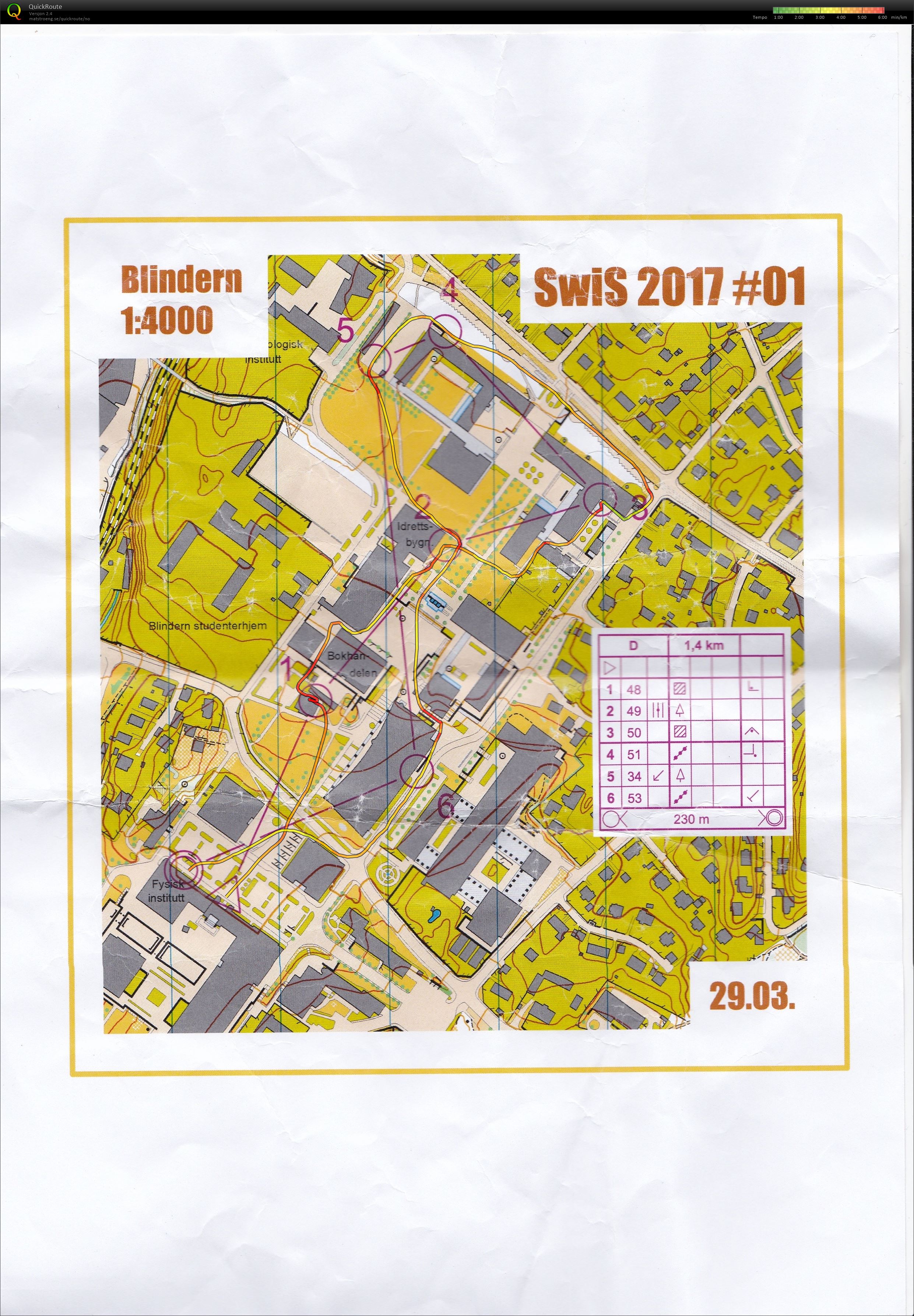 Swis - sprint-intervall D (29/03/2017)