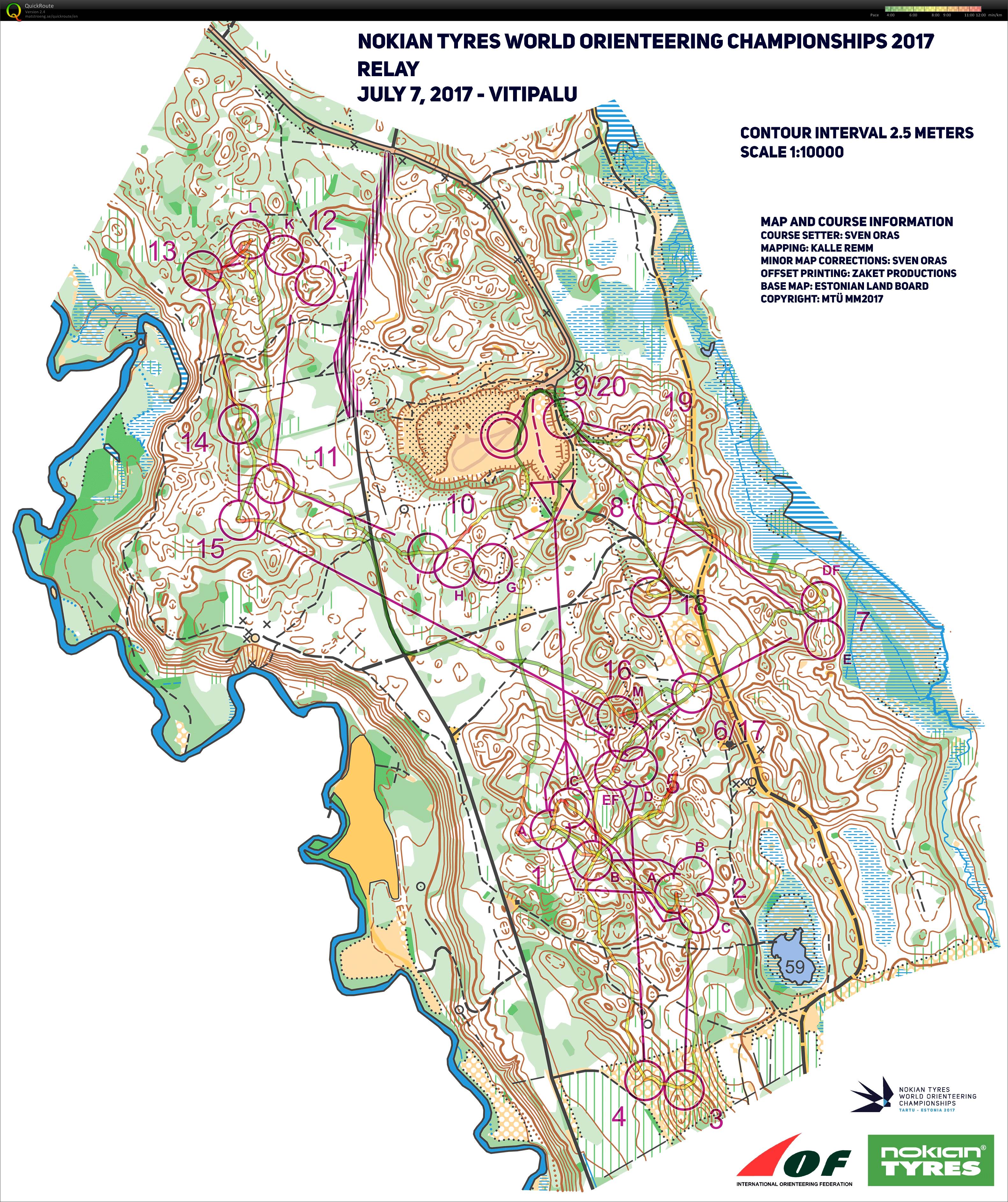 WOC Relay 1st leg (07.07.2017)