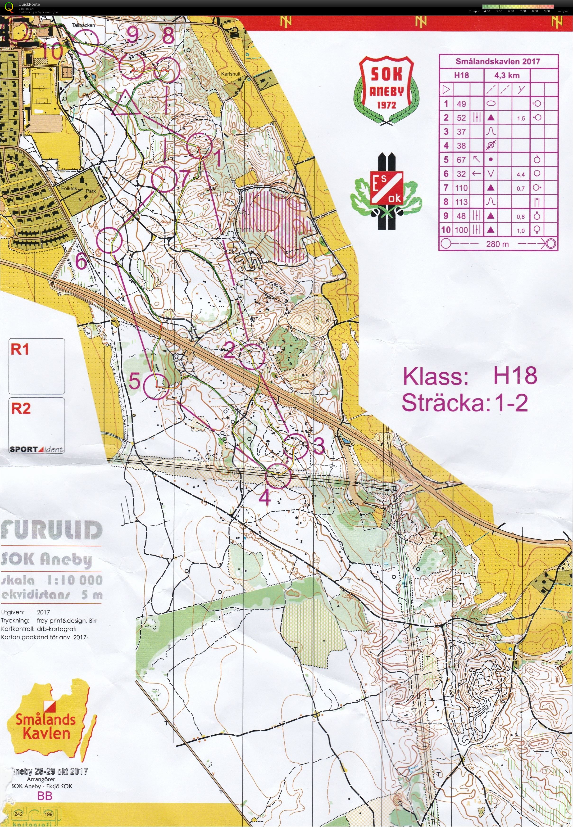 Smålandskavlen 2.etappe H18 (28.10.2017)
