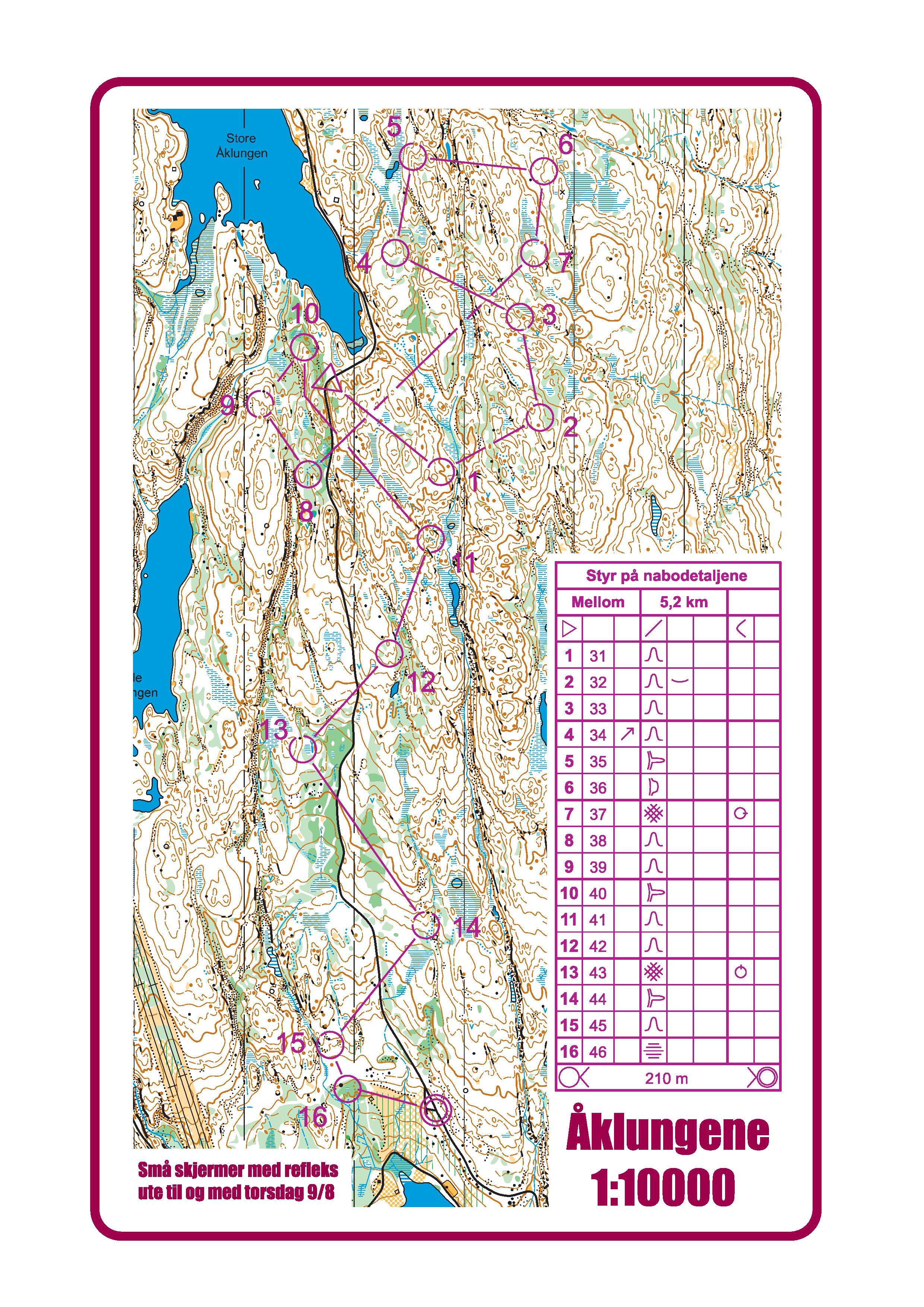 Mellom Åklungene by night (09.08.2018)