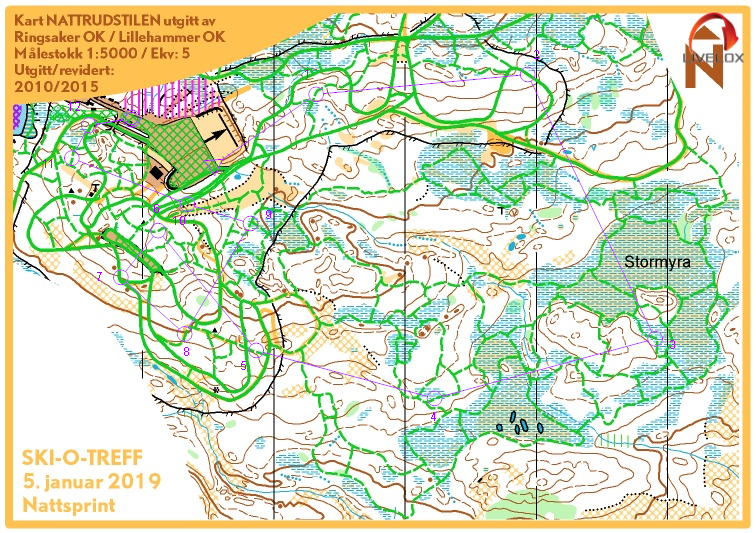 Ski-o treff nattsprint (05.01.2019)