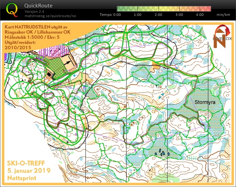 Ski-o treff nattsprint (05.01.2019)