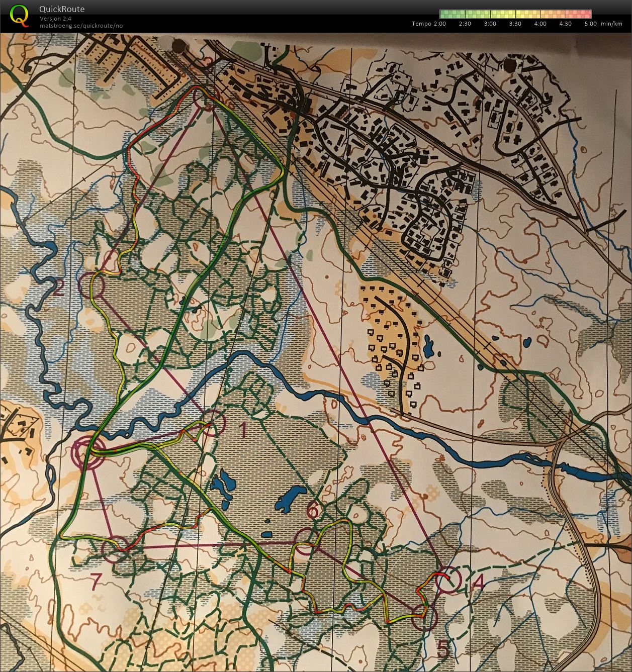 Ski-o sprint B (2019-11-24)