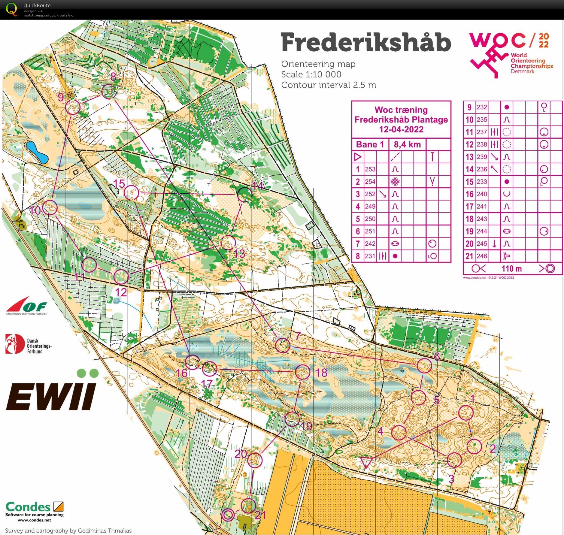WOC træning Frederikshåb (12.04.2022)