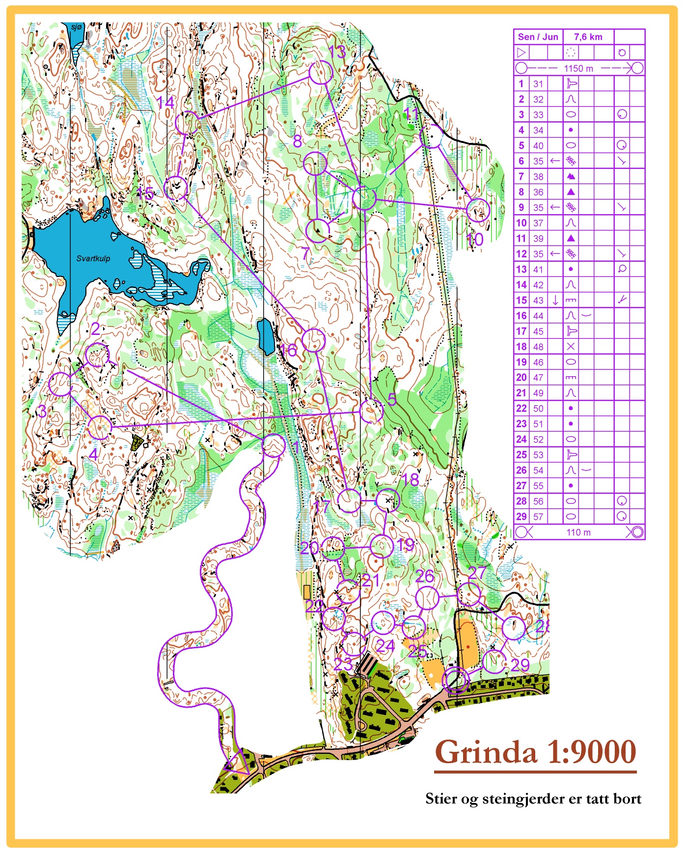 Lørdagsøkt fra Grinda (lang) (29-03-2014)