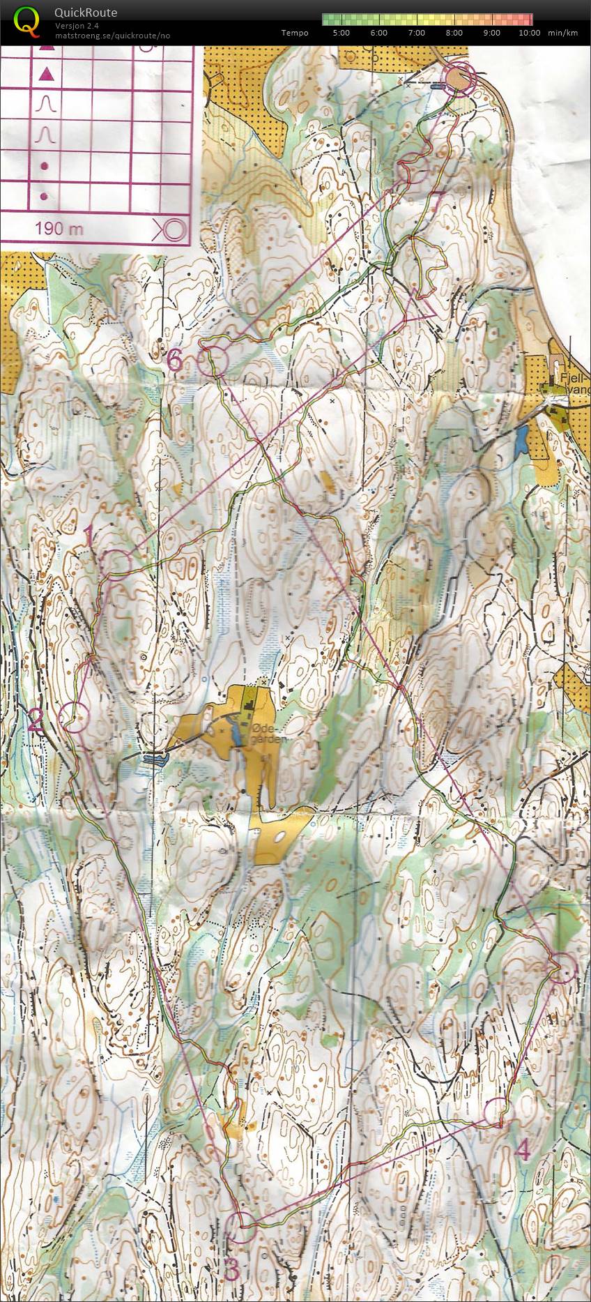 Gammaldags orientering på Gallis (2014-05-25)