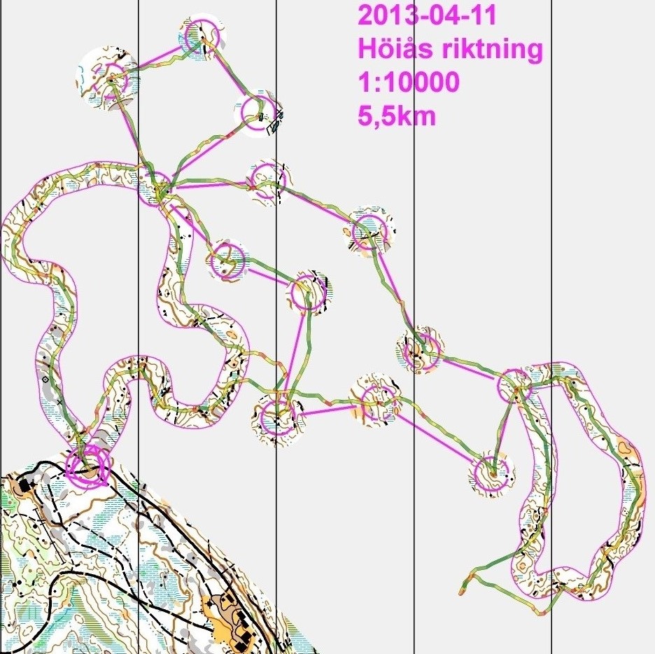 riktning trening - Høiås (11.04.2013)
