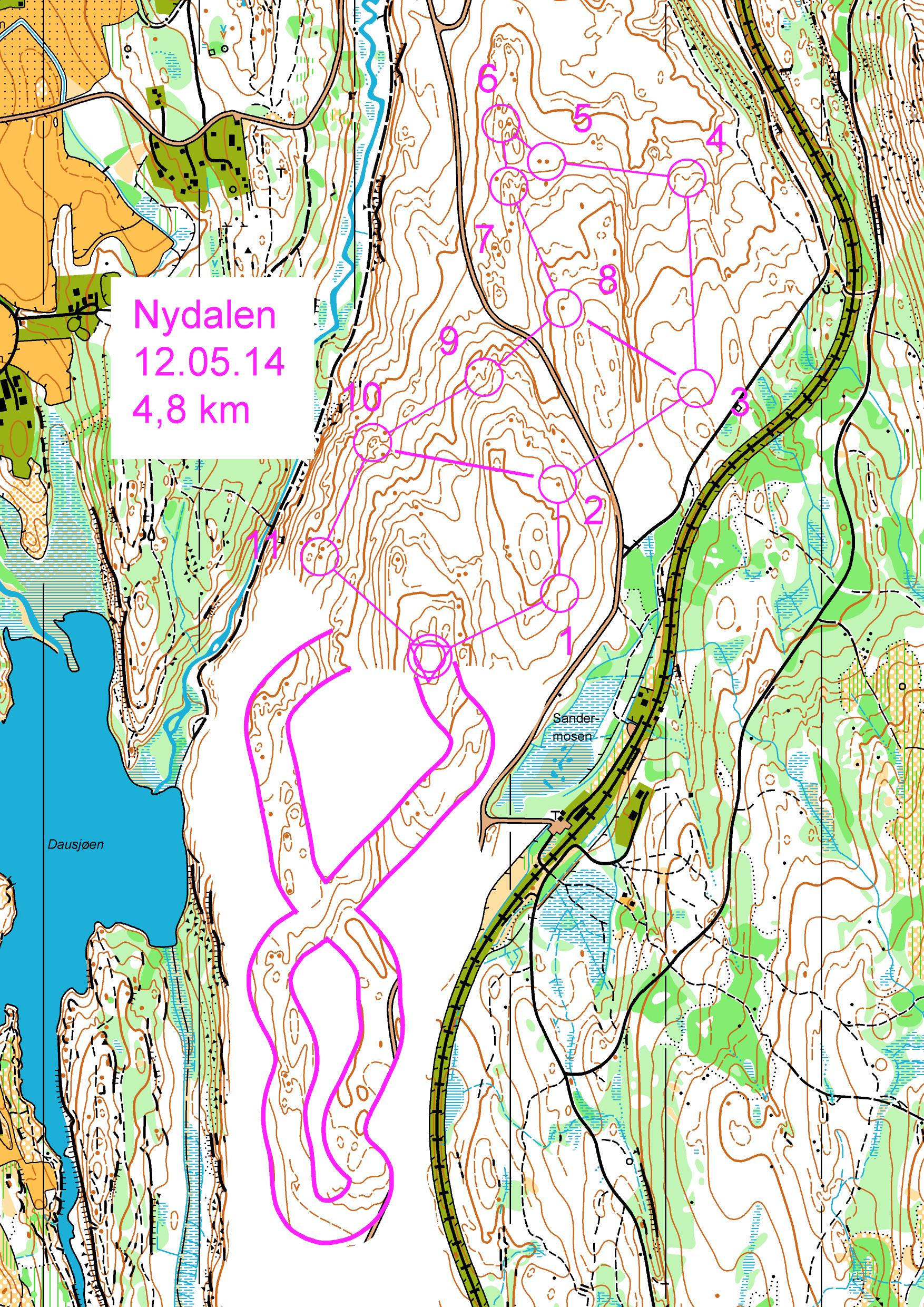 Mandagtrening Nydalen (12.05.2014)
