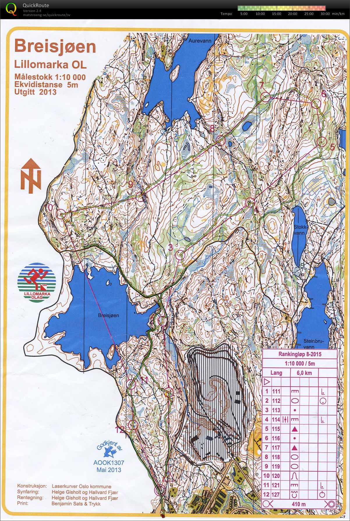 OSI/Geoform rankingløp 8 (27/05/2015)