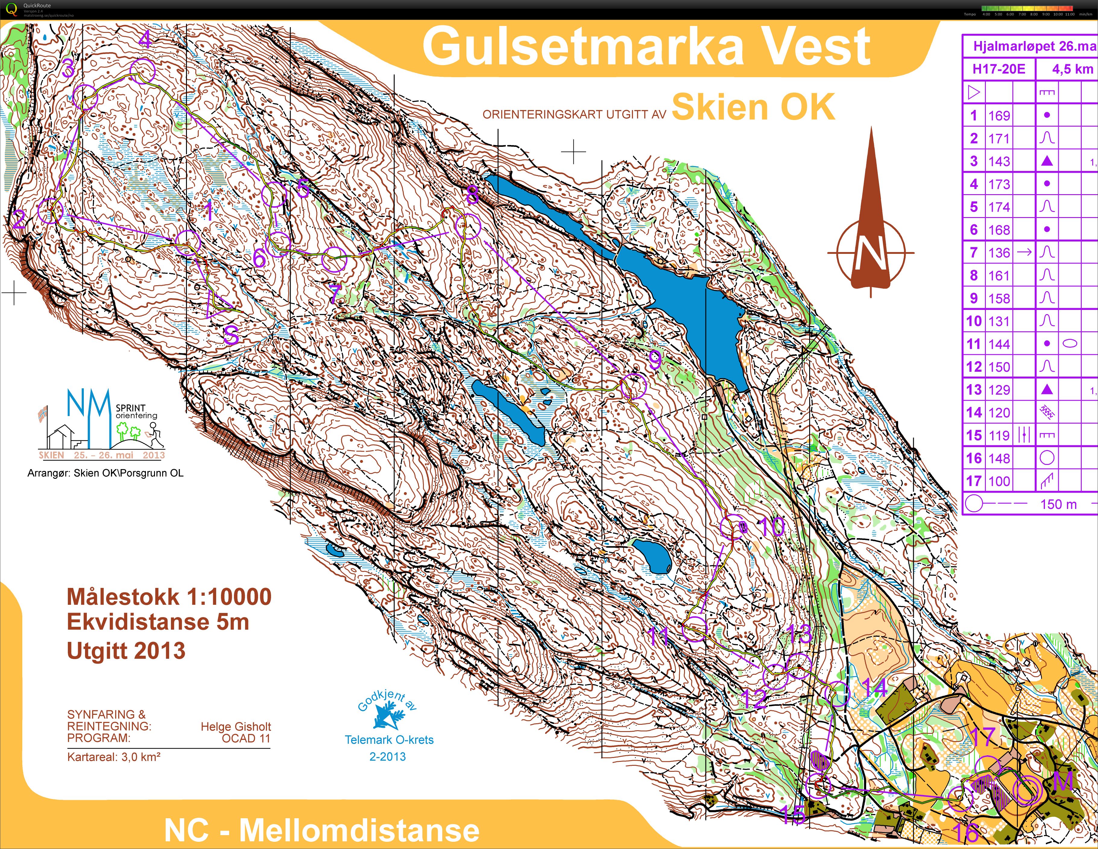 jr. VM Testløp Skien Mellomdistanse H17-20 (26.05.2013)