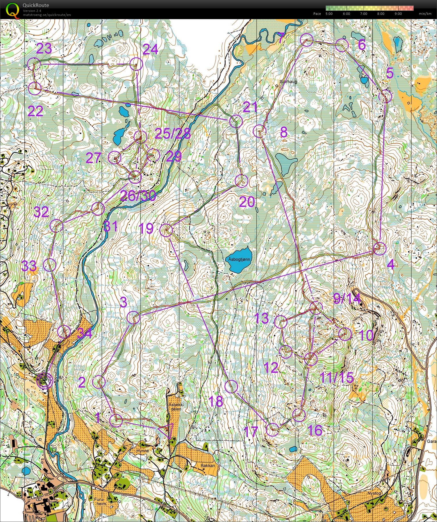 Langtur i Rauland (07.08.2017)