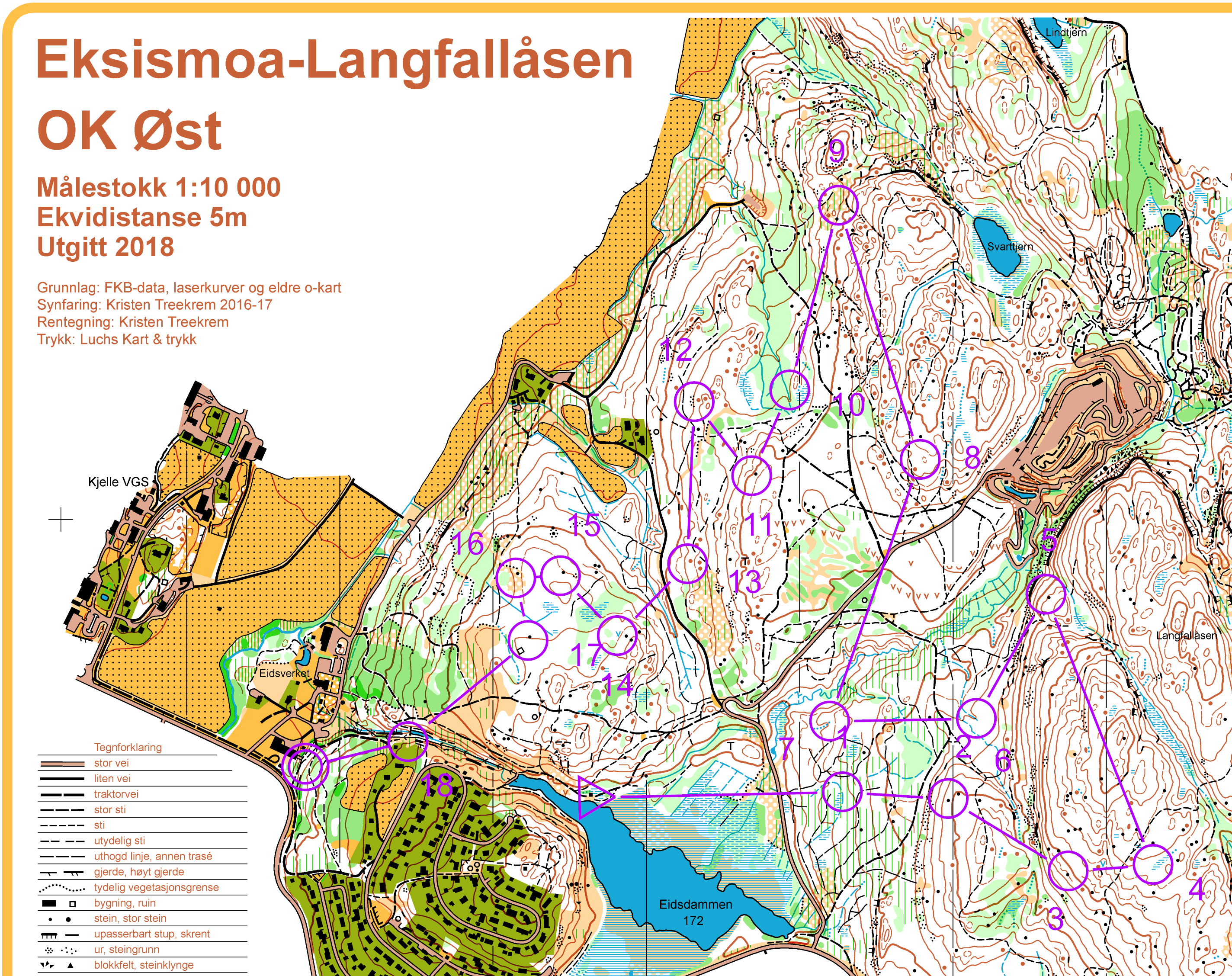 OK Øst mellomdistanse (13/05/2018)