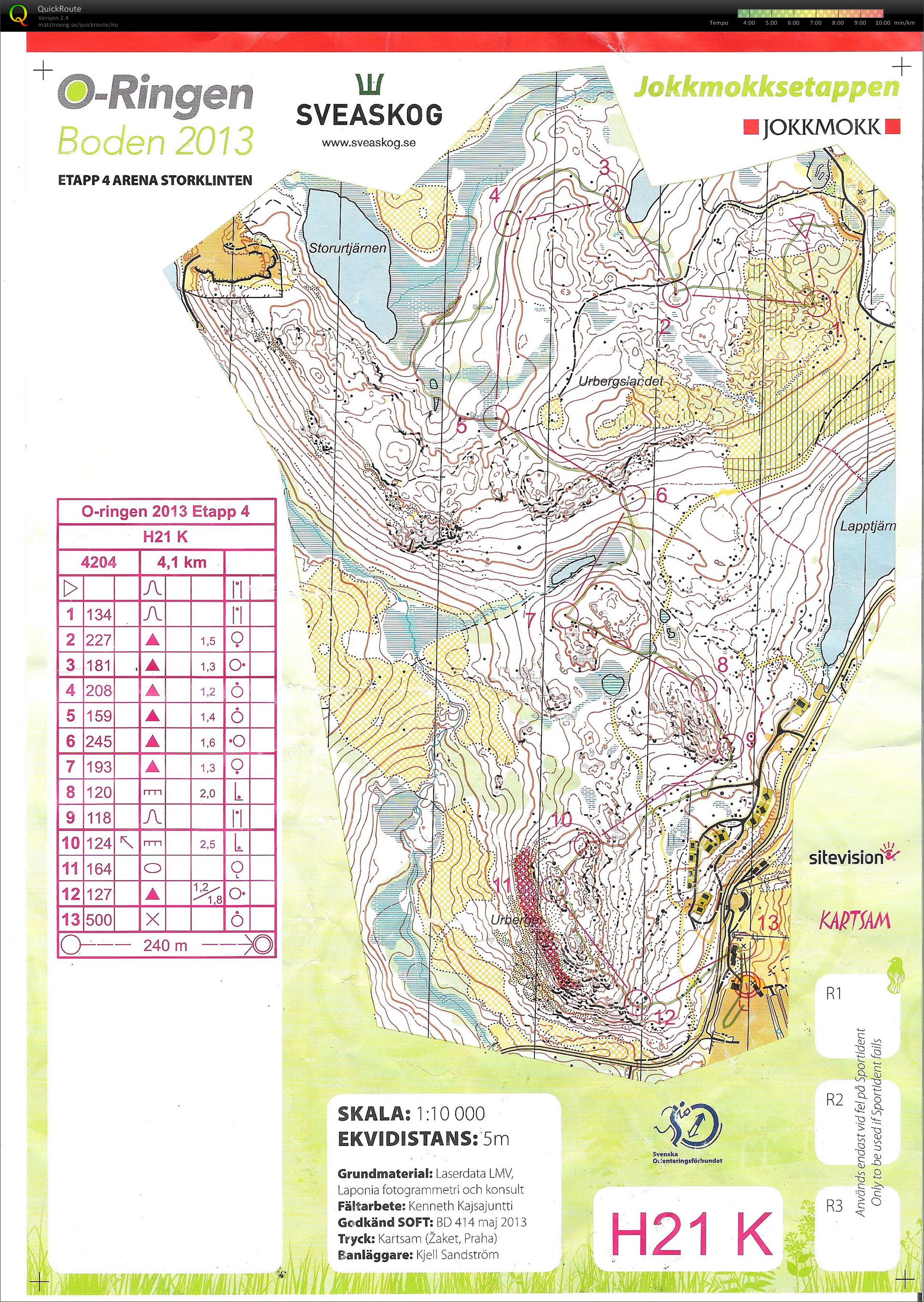 O-ringen etp 4 - H21 Kort (25.07.2013)