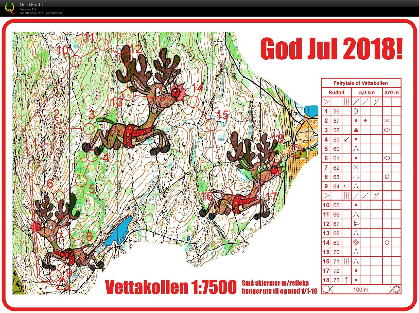 Ut med poster til juleøkt (21.12.2018)