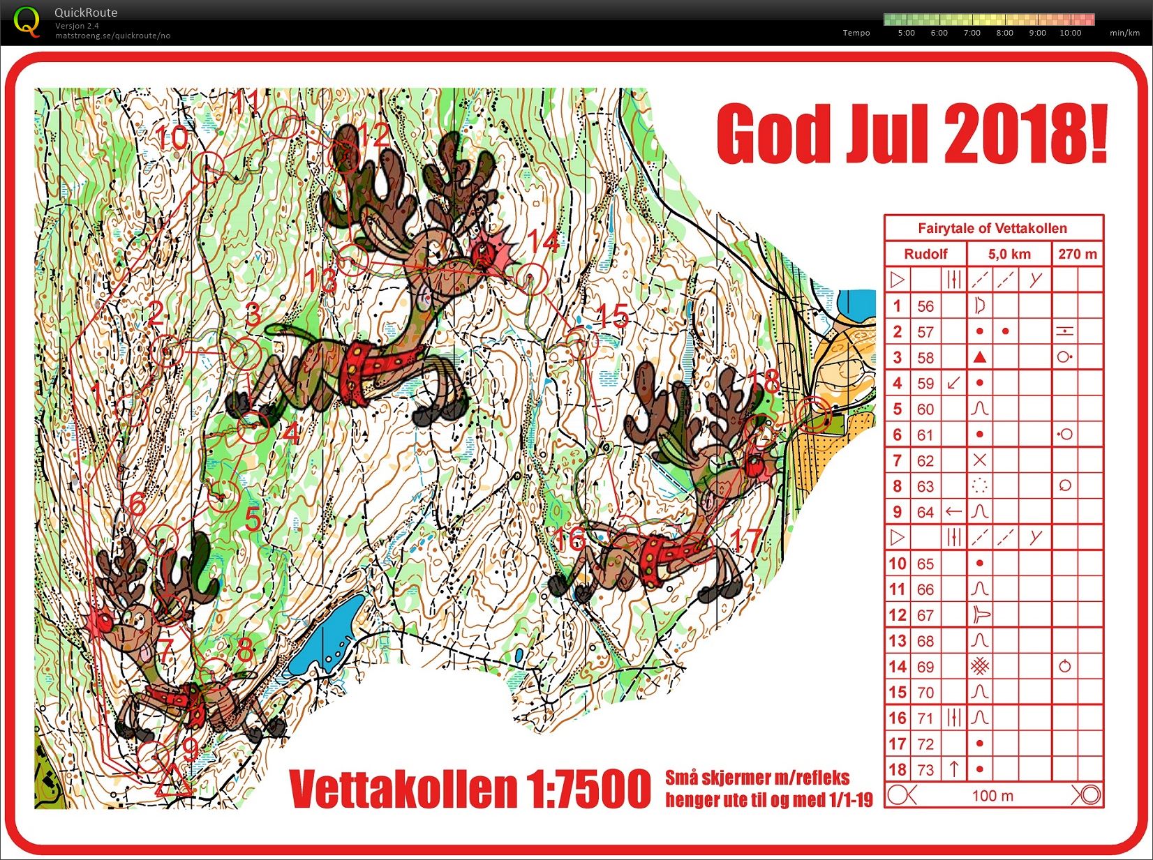 Ut med poster til juleøkt (21.12.2018)