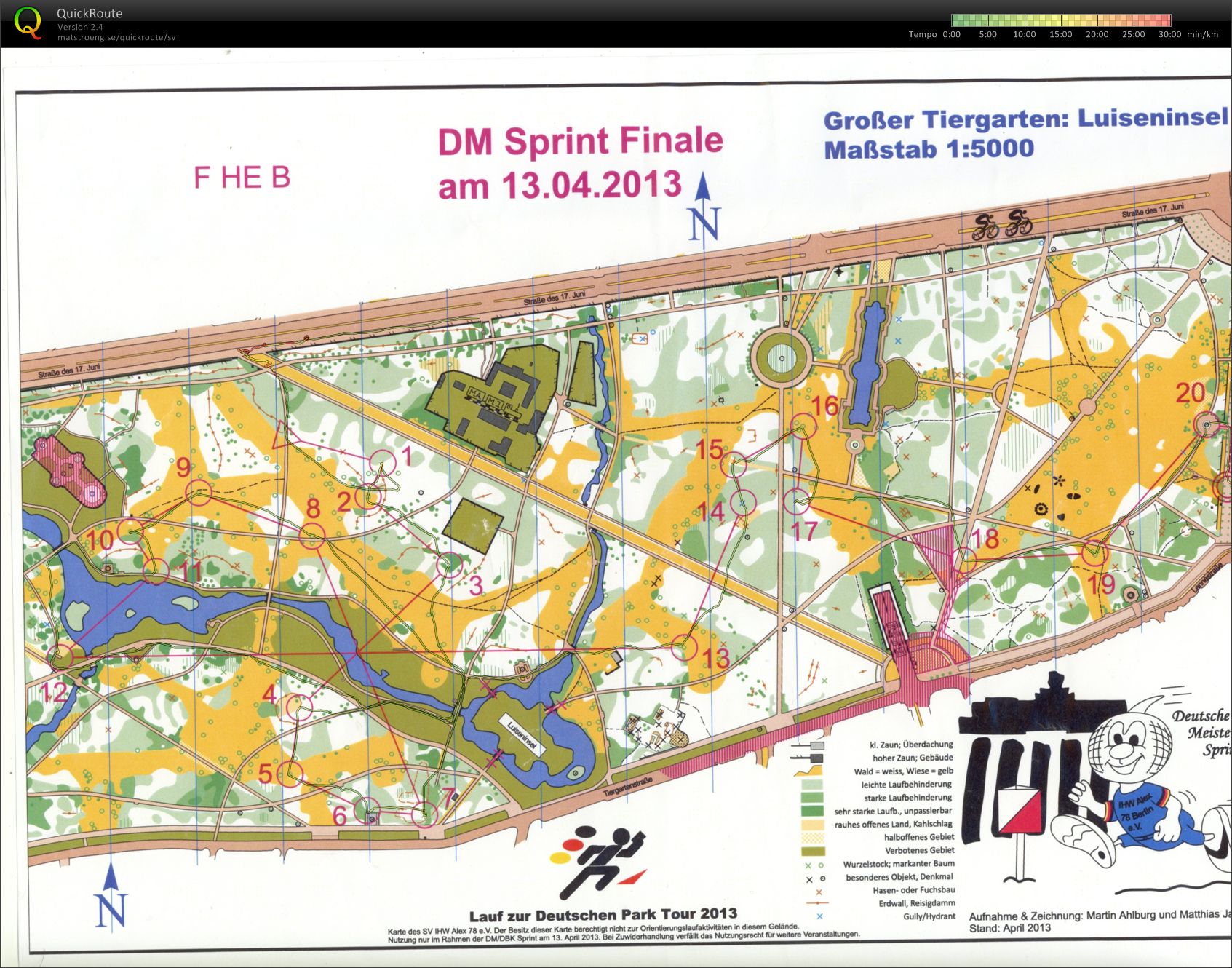 Deutsche Meisterschaft Sprint, Finale B (13.04.2013)